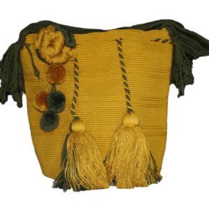 Cartera unicolor de flores