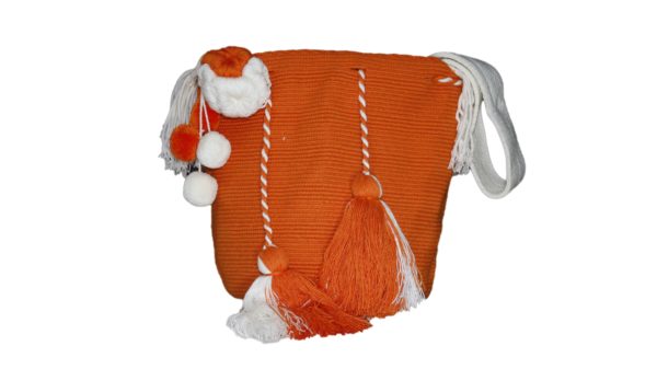 Cartera unicolor de flores - Image 2
