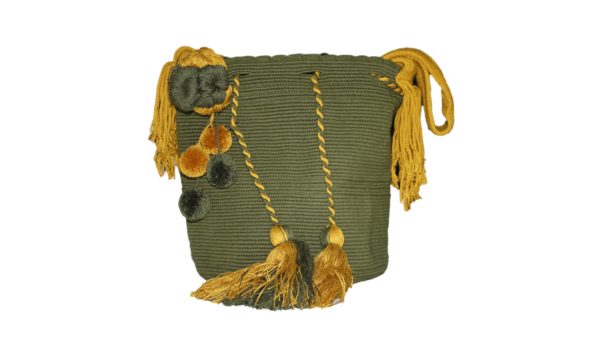 Cartera unicolor de flores - Image 4